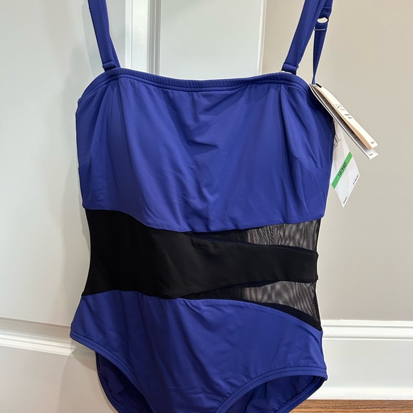 NWT Swimwear by Coco Reef- Royal Blue and Black